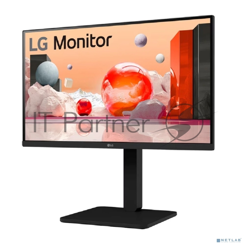 Монитор 23.8 LG 24BA550-B IPS 1920x1080, 100 Гц, 5 мс, 16:9, 250 кд/м², HDMI 1.4, DP 1.2, VGA, USB Hub (2x USB 2.0, 2x USB 3.0), динамики (2x2 Вт), черный