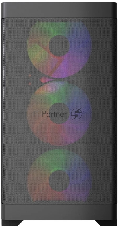Корпус Powercase Mistral Micro A13B, Tempered Glass, 4x120mm FRGB fan, чёрный, mATX (CMMA13B-L4)
