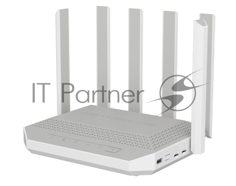 Мультигигабитный интернет-центр Netcraze Hero 5G (NC-4110) с модемом 5G, двумя слотами для SIM-карт, Mesh Wi-Fi 6 AX3000, Smart-коммутатором 1×2.5G и 4×1G, многофункциональными портами USB 3.0 и 2.0