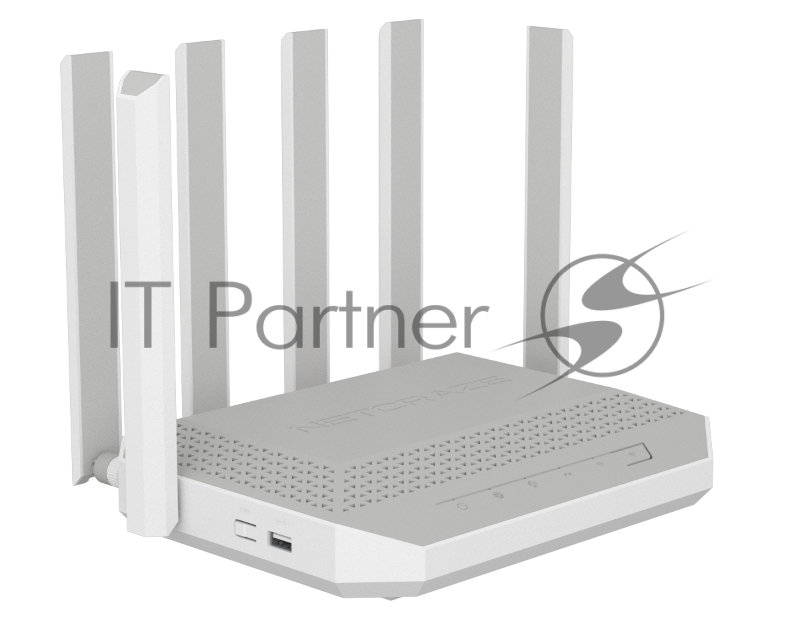 Мультигигабитный интернет-центр Netcraze Hero 5G (NC-4110) с модемом 5G, двумя слотами для SIM-карт, Mesh Wi-Fi 6 AX3000, Smart-коммутатором 1×2.5G и 4×1G, многофункциональными портами USB 3.0 и 2.0