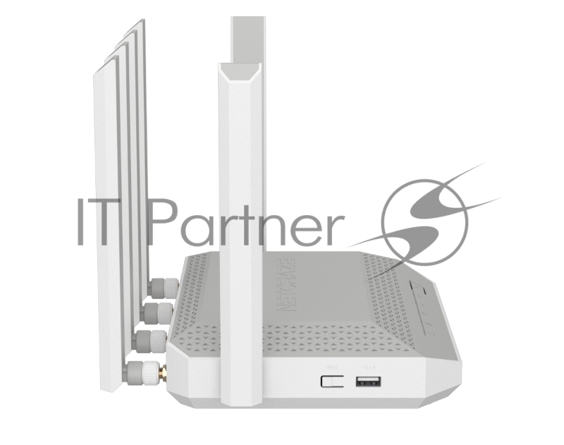 Мультигигабитный интернет-центр Netcraze Hero 5G (NC-4110) с модемом 5G, двумя слотами для SIM-карт, Mesh Wi-Fi 6 AX3000, Smart-коммутатором 1×2.5G и 4×1G, многофункциональными портами USB 3.0 и 2.0