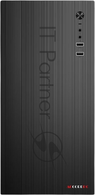 Корпус Accord ACC-M802 черный без БП mATX 2xUSB2.0 1xUSB3.0 audio bott PSU