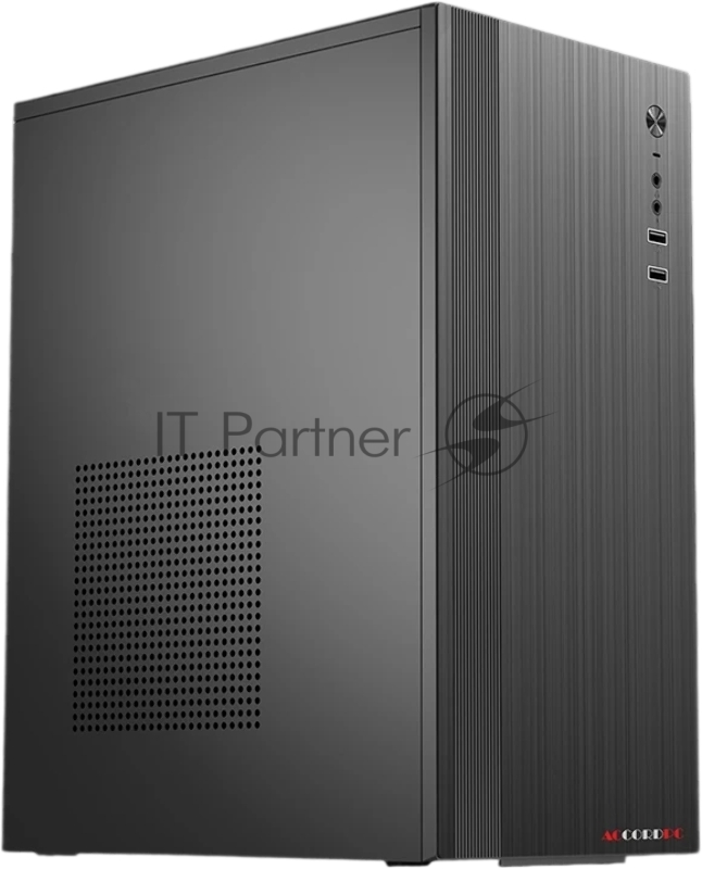 Корпус Accord ACC-M802 черный без БП mATX 2xUSB2.0 1xUSB3.0 audio bott PSU