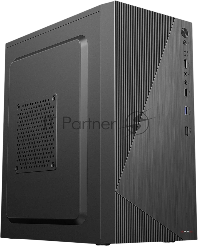 Корпус Accord ACC-XA09 черный без БП mATX 2xUSB2.0 1xUSB3.0 audio bott PSU