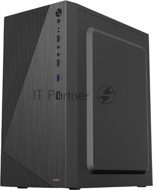 Корпус Accord ACC-XA09 черный без БП mATX 2xUSB2.0 1xUSB3.0 audio bott PSU