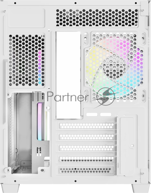 Корпус ПК без блока питания Case Ocypus Gamma C54 WH ARGB, Midi-Tower, TG, 3x120mm ARGB, 1xUSB-A 3.0 + 2xUSB 2.0, mATX, mITX White