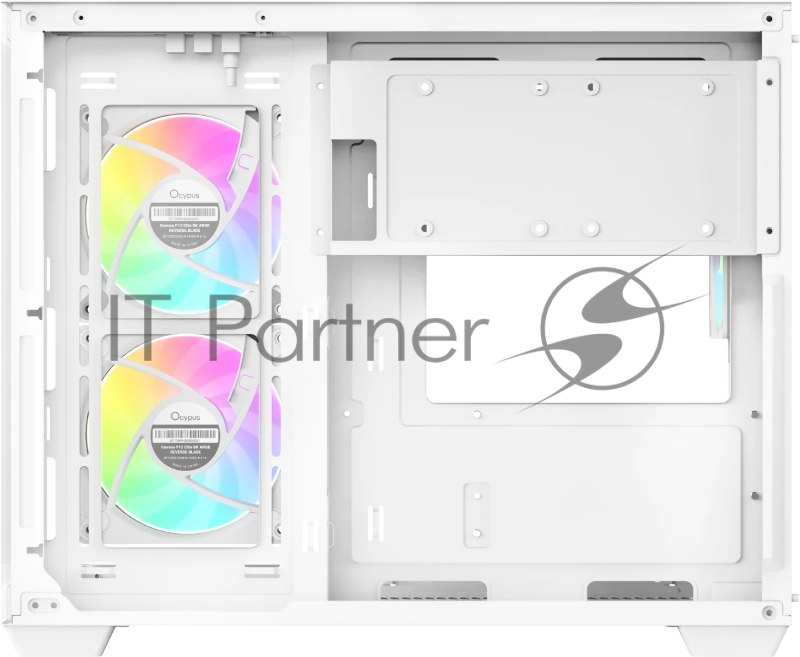 Корпус ПК без блока питания Case Ocypus Gamma C54 WH ARGB, Midi-Tower, TG, 3x120mm ARGB, 1xUSB-A 3.0 + 2xUSB 2.0, mATX, mITX White