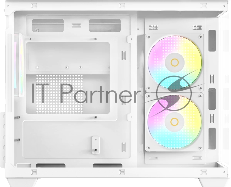 Корпус ПК без блока питания Case Ocypus Gamma C54 WH ARGB, Midi-Tower, TG, 3x120mm ARGB, 1xUSB-A 3.0 + 2xUSB 2.0, mATX, mITX White