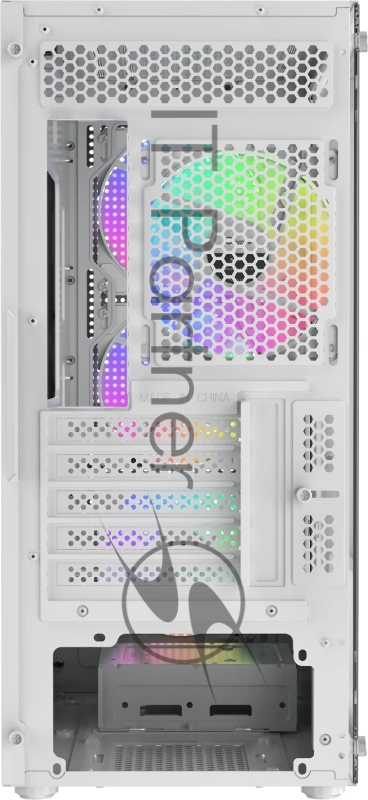 Корпус ПК без блока питания Case Ocypus Gamma C50 WH ARGB, Mini-Tower, TG, 4x120mm ARGB, 1xUSB-A 3.0 + 2xUSB 2.0, mATX, mITX White