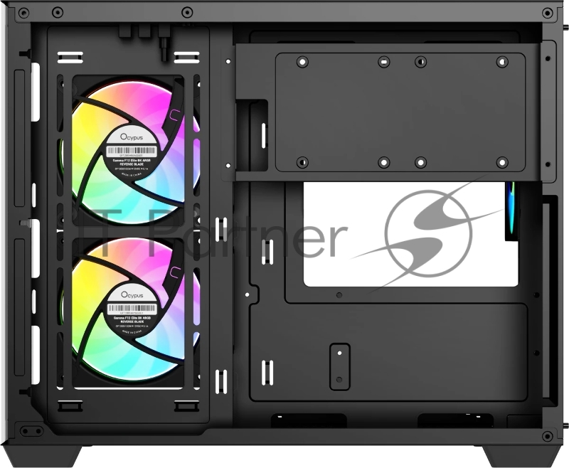 Корпус ПК без блока питания Case Ocypus Gamma C54 BK ARGB, Midi-Tower, TG, 3x120mm ARGB, 1xUSB-A 3.0 + 2xUSB 2.0, mATX, mITX Black