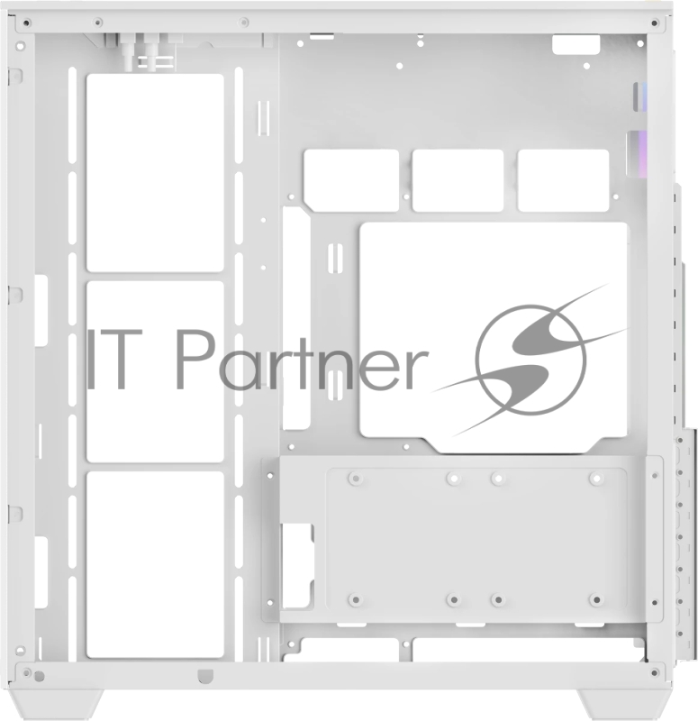 Корпус ПК без блока питания Case Ocypus Delta C74 WH ARGB, Midi-Tower, TG, 2x120mm ARGB, 2xUSB-A 3.0 + 1xUSB-C 3.1, ATX, mATX, mITX White