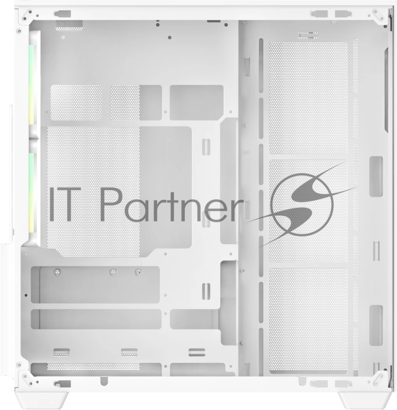Корпус ПК без блока питания Case Ocypus Delta C74 WH ARGB, Midi-Tower, TG, 2x120mm ARGB, 2xUSB-A 3.0 + 1xUSB-C 3.1, ATX, mATX, mITX White