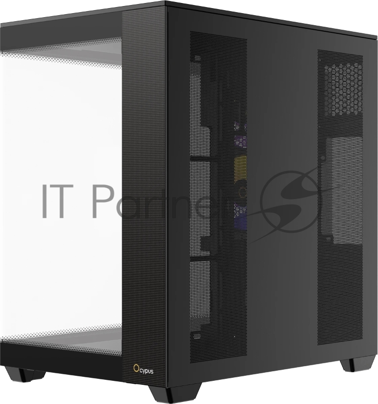 Корпус ПК без блока питания Case Ocypus Delta C74 BK ARGB, Midi-Tower, TG, 2x120mm ARGB, 2xUSB-A 3.0 + 1xUSB-C 3.1, ATX, mATX, mITX Black
