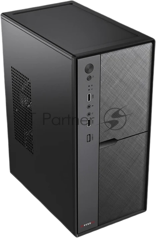 Корпус Accord ACC-1603 черный без БП mATX 1x80mm 2xUSB2.0 audio