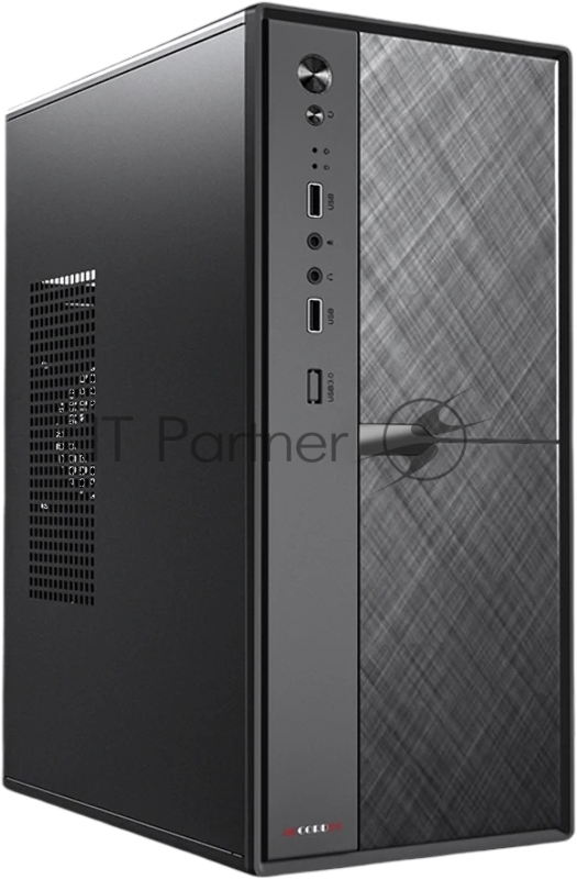 Корпус Accord ACC-1603 черный без БП mATX 1x80mm 2xUSB2.0 audio