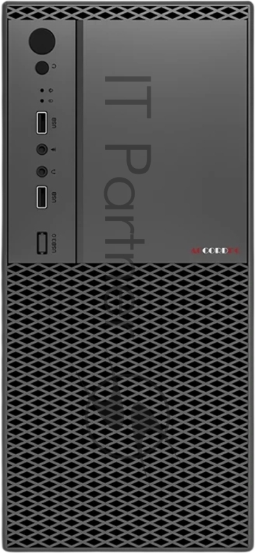 Корпус Accord ACC-1605B черный без БП mATX 2x80mm 2x120mm 2xUSB2.0 audio
