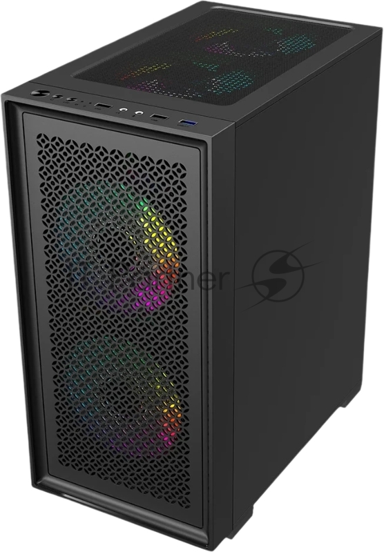 Корпус Accord ACC-1902 черный без БП mATX 2xUSB2.0 1xUSB3.0 audio bott PSU