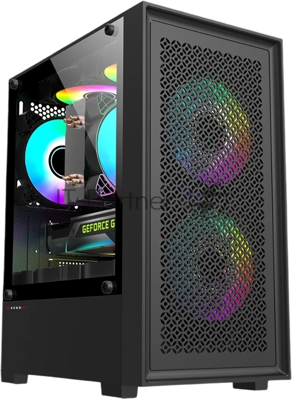 Корпус Accord ACC-1902 черный без БП mATX 2xUSB2.0 1xUSB3.0 audio bott PSU