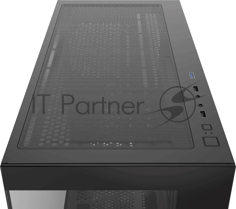 Корпус ПК без блока питания Case Ocypus Gamma C52 BK, Mini-Tower, TG, no fans, 1xUSB-A 3.0 + 2xUSB 2.0, mATX, mITX Black