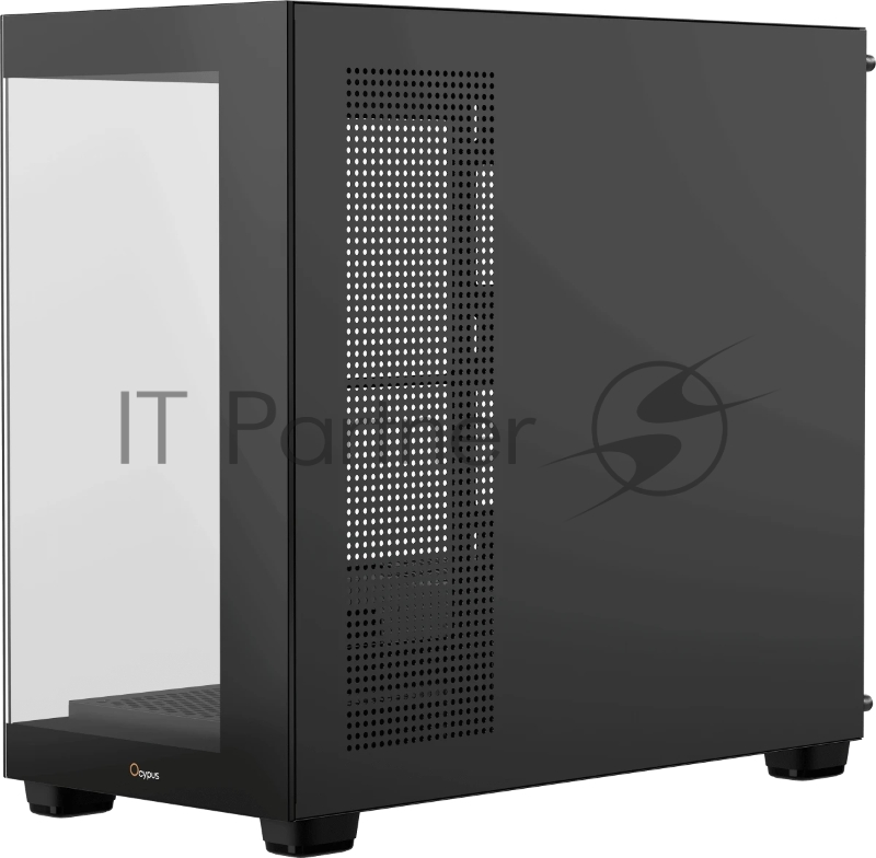Корпус ПК без блока питания Case Ocypus Gamma C52 BK, Mini-Tower, TG, no fans, 1xUSB-A 3.0 + 2xUSB 2.0, mATX, mITX Black