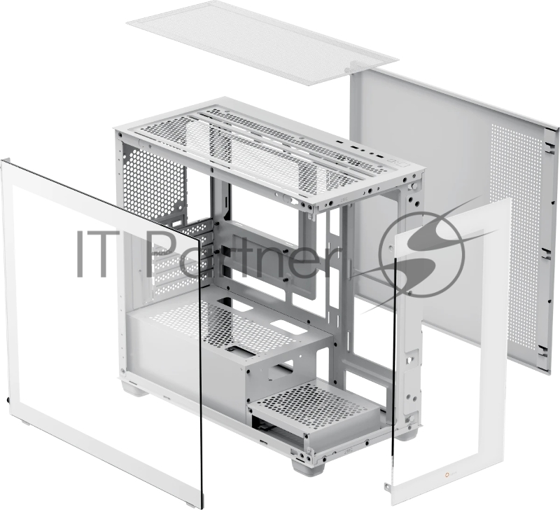 Корпус ПК без блока питания Case Ocypus Gamma C52 WH, Mini-Tower, TG, no fans, 1xUSB-A 3.0 + 2xUSB 2.0, mATX, mITX White
