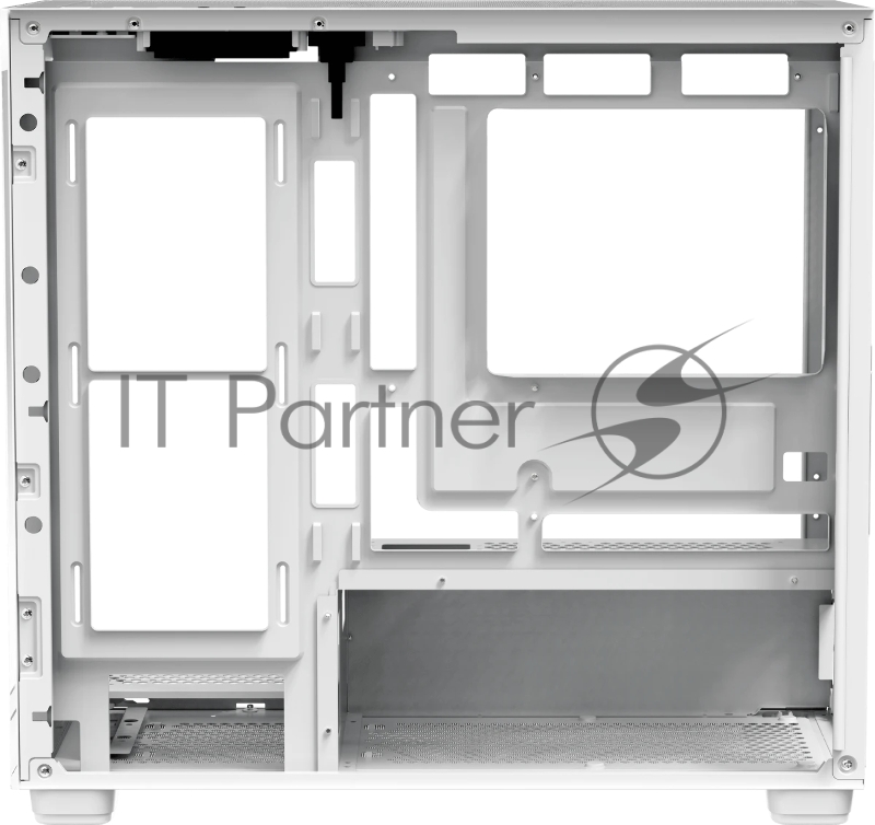 Корпус ПК без блока питания Case Ocypus Gamma C52 WH, Mini-Tower, TG, no fans, 1xUSB-A 3.0 + 2xUSB 2.0, mATX, mITX White