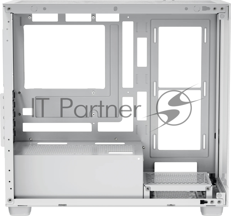 Корпус ПК без блока питания Case Ocypus Gamma C52 WH, Mini-Tower, TG, no fans, 1xUSB-A 3.0 + 2xUSB 2.0, mATX, mITX White