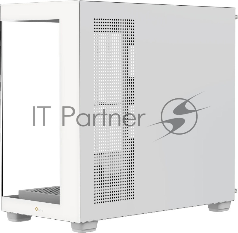 Корпус ПК без блока питания Case Ocypus Gamma C52 WH, Mini-Tower, TG, no fans, 1xUSB-A 3.0 + 2xUSB 2.0, mATX, mITX White