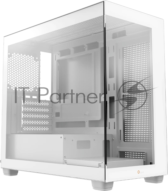 Корпус ПК без блока питания Case Ocypus Gamma C52 WH, Mini-Tower, TG, no fans, 1xUSB-A 3.0 + 2xUSB 2.0, mATX, mITX White
