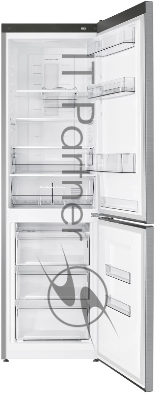 Холодильник Atlant ХМ-4624-149 NW нержавеющая сталь двухкамерный 235/94 л морозилка снизу, No Frost