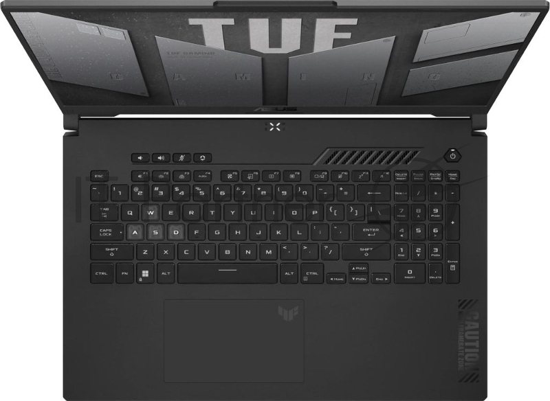 Ноутбук ASUS TUF Gaming FA707NUG-HX182/17.3/IPS/AMD Ryzen 7 7445HS/16Gb/512Gb SSD/NVIDIA GeForce RTX 4050 6Gb/Windows 11 Pro/серый/2.6kg