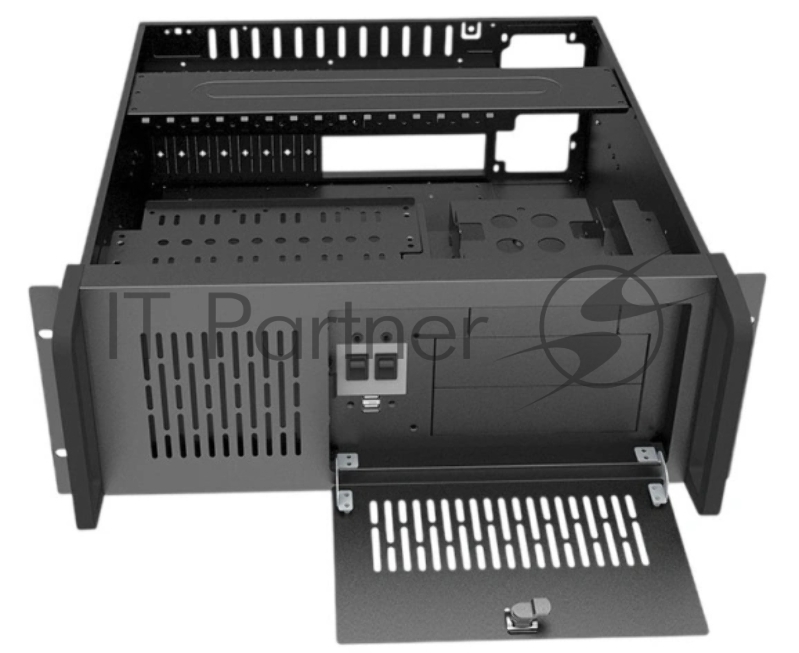 Серверный корпус FL-4U-835, 4U Rack, ATX, M-ATX, ITX, w/o psu, (support ATX), 1x2,5 int, 8x3,5 int, 2xUSB 2.0,1x120mm fan, 7xFH PCIe expansion slots, FL-RK4U2ST rails inside