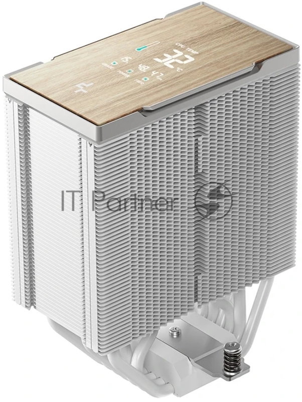 Кулер для процессора DEEPCOOL AK700 DIGITAL WH LGA1851/1700/1200/115X/AM5/AM4 (9шт/кор, TDP 260W, PWM, Fan 120mm, 7 тепл. трубок, Copper Base, белый) RET