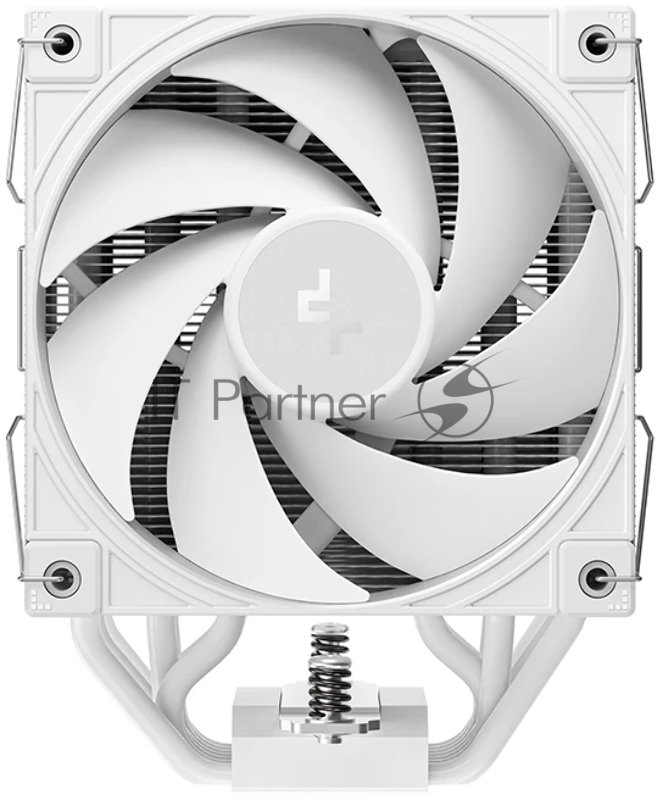 Кулер для процессора DEEPCOOL AK700 DIGITAL WH LGA1851/1700/1200/115X/AM5/AM4 (9шт/кор, TDP 260W, PWM, Fan 120mm, 7 тепл. трубок, Copper Base, белый) RET