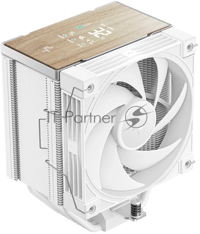 Кулер для процессора DEEPCOOL AK700 DIGITAL WH LGA1851/1700/1200/115X/AM5/AM4 (9шт/кор, TDP 260W, PWM, Fan 120mm, 7 тепл. трубок, Copper Base, белый) RET