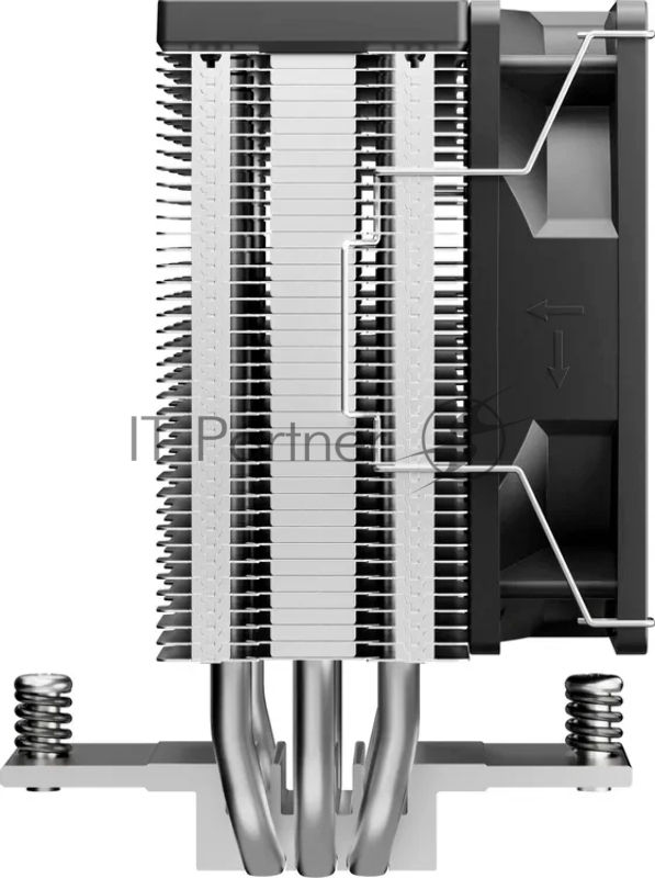 Кулер для процессора Deepcool AG300 G2 Soc-AM5/AM4/1200/1700/1851 серебристый/черный 4-pin 18-31dB Al+Cu 150W 350gr Ret (R-AG300-BKAMMG2)