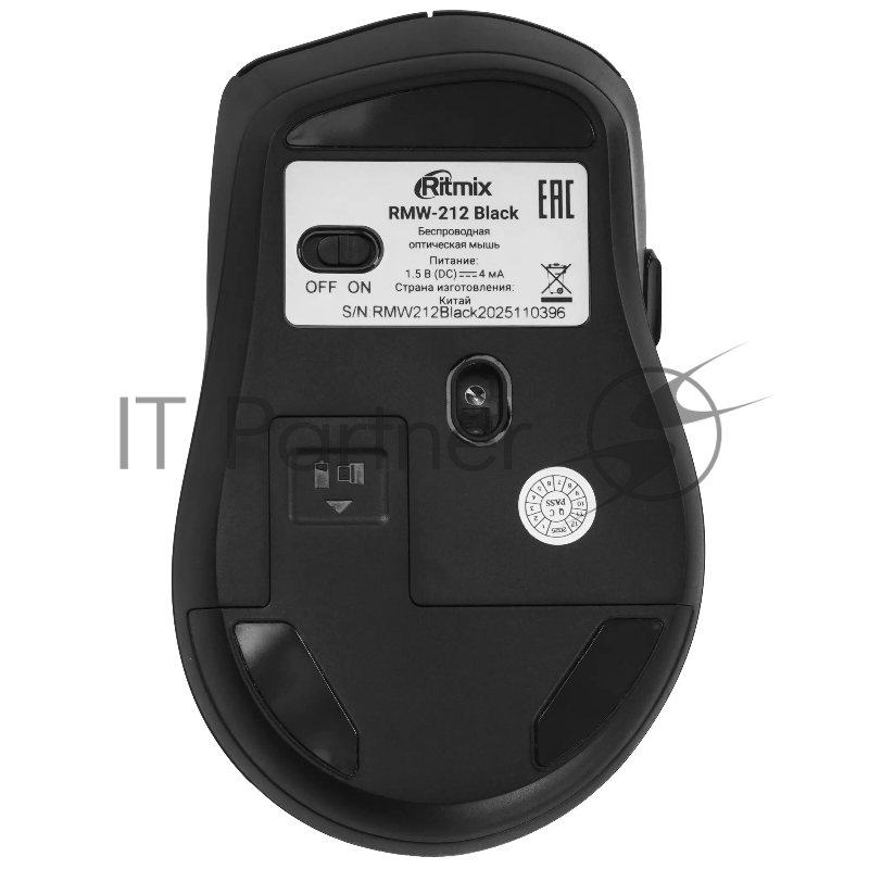 Мышь беспроводная Ritmix RMW-212 Black