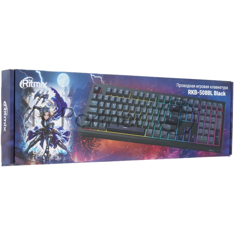 Клавиатура проводная Ritmix RKB-508BL Black