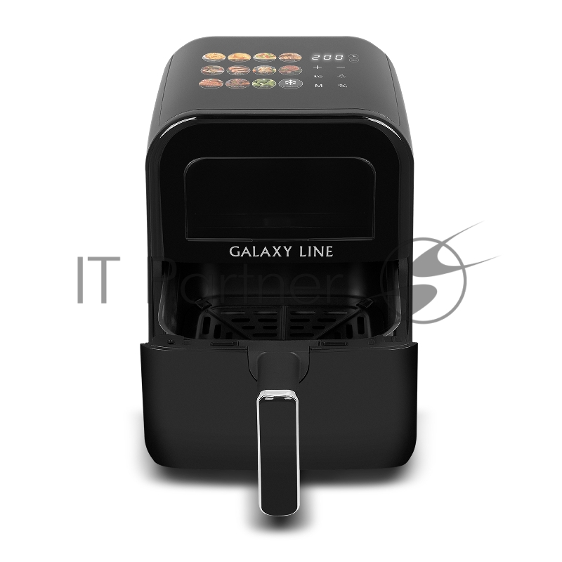 Аэрогриль Galaxy Line GL2532 черный, 1800 Вт, 4.5 л, сенсор, 11 программ