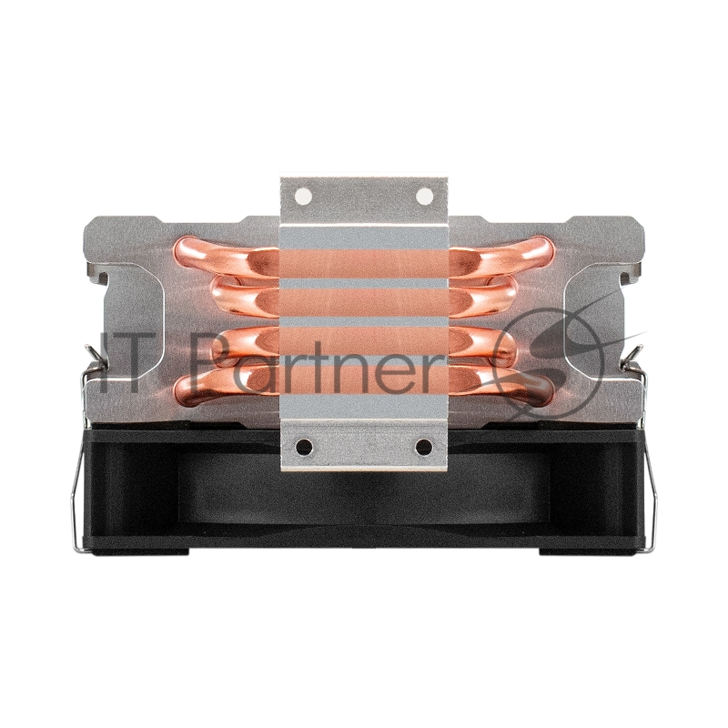 Кулер ExeGate Wizard EXX400V3-PWM.FRGB (Al+Cu, 4 тепл.трубки, LGA775/1150/1151/1155/1156/120 TDP 140W, Fan 120mm, PWM, 800-1800RPM, Hydro bearing, 4pin, 11-24db, 540г, FRGB подсветка, с термоп