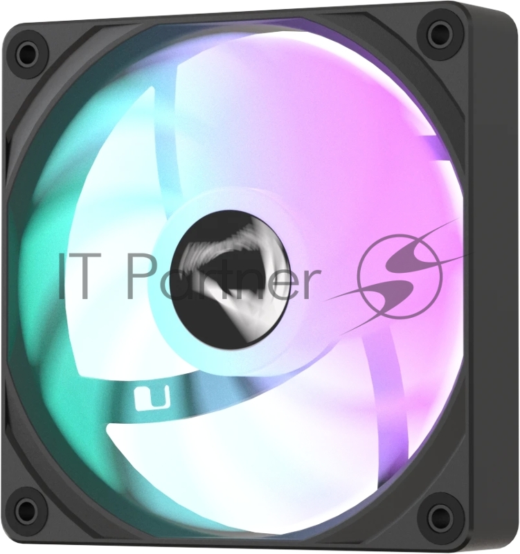 Вентилятор для корпуса Formula PA120R Reverse ARGB 120х120x25 черный 4-pin 28.8дБ (PA120R BLACK) Ret