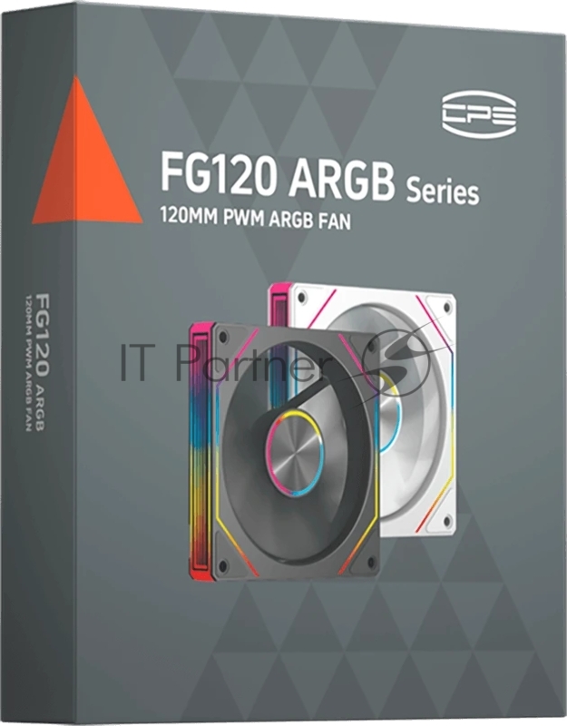 Вентилятор для корпуса PcCooler FG120R Reverse ARGB 120х120x25 черный 4-pin 28.4дБ (FG120R ARGB BK) Ret