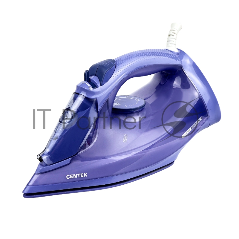 Утюг Centek CT-3300 фиолетовый, 2800 Вт, 60 г/мин, 190 г/мин, 600 мл