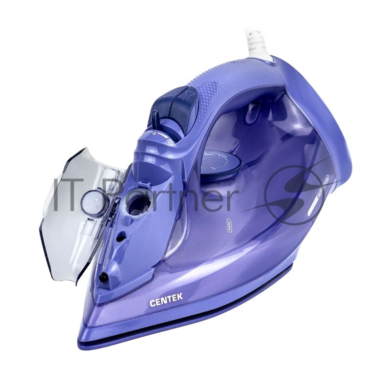 Утюг Centek CT-3300 фиолетовый, 2800 Вт, 60 г/мин, 190 г/мин, 600 мл