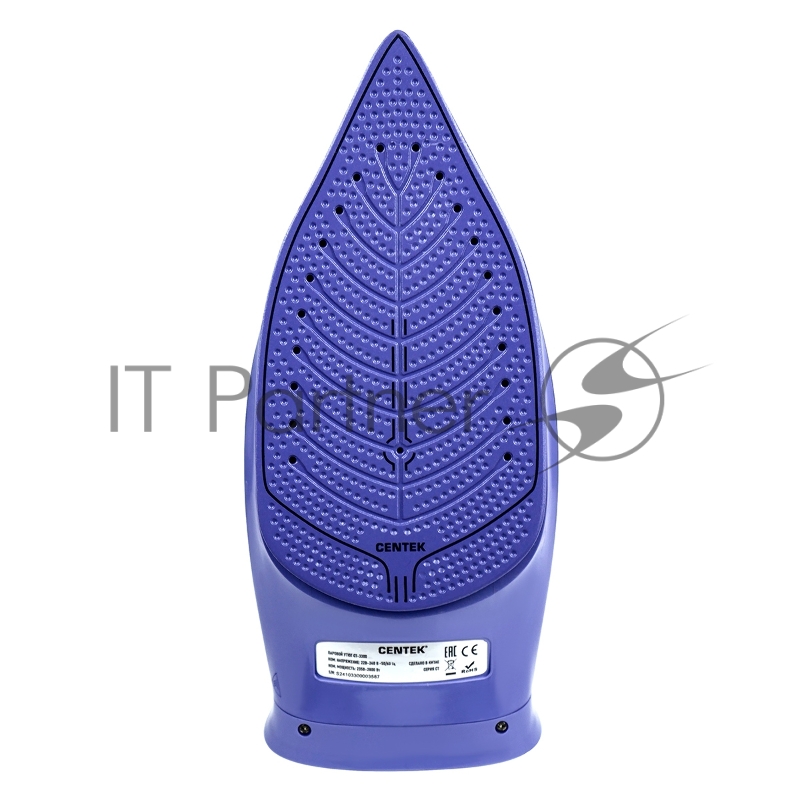 Утюг Centek CT-3300 фиолетовый, 2800 Вт, 60 г/мин, 190 г/мин, 600 мл