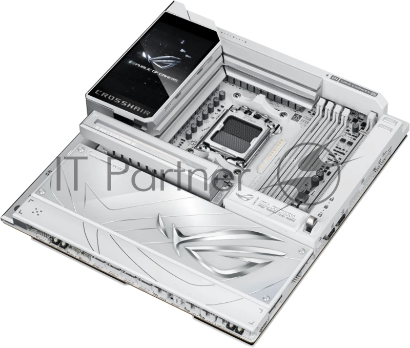 Материнская плата ASUS ROG CROSSHAIR X870E GLACIAL AM5 E-ATX 4xDDR5 2xPCIEx16 2xM.2 2xUSB-C 2x10GLAN WiFi 7