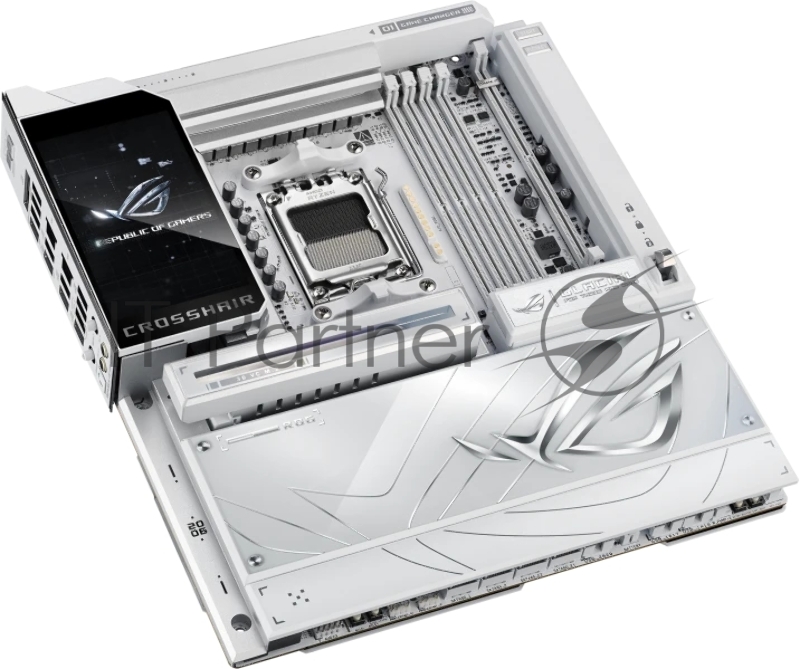Материнская плата ASUS ROG CROSSHAIR X870E GLACIAL AM5 E-ATX 4xDDR5 2xPCIEx16 2xM.2 2xUSB-C 2x10GLAN WiFi 7