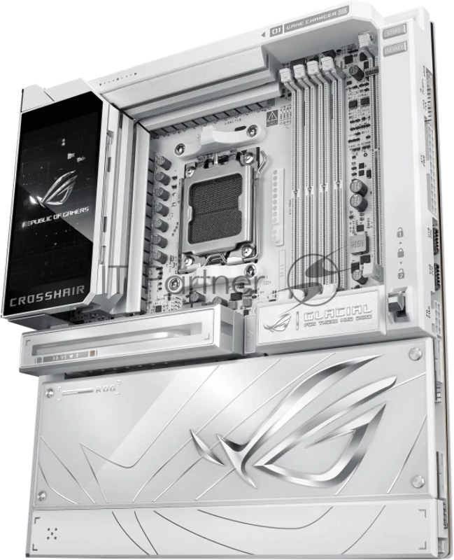 Материнская плата ASUS ROG CROSSHAIR X870E GLACIAL AM5 E-ATX 4xDDR5 2xPCIEx16 2xM.2 2xUSB-C 2x10GLAN WiFi 7
