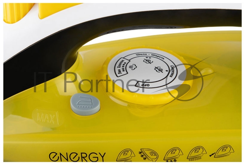 Утюг ENERGY EN-349 желтый/черный, 2200 Вт, 12 г/мин, 280 мл