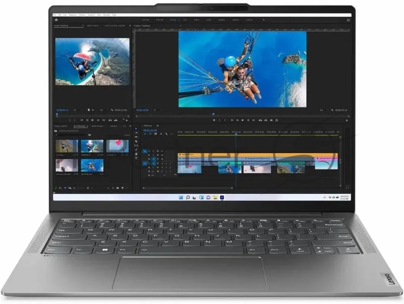 Ноутбук Lenovo Yoga Slim 6 14IRH8 Intel Core i7 13700H 2400MHz/14/2240x1400/16GB/512GB SSD/Intel Iris Xe Graphics/Wi-Fi/Bluetooth/Windo 11 Home (83E00054RU) Grey